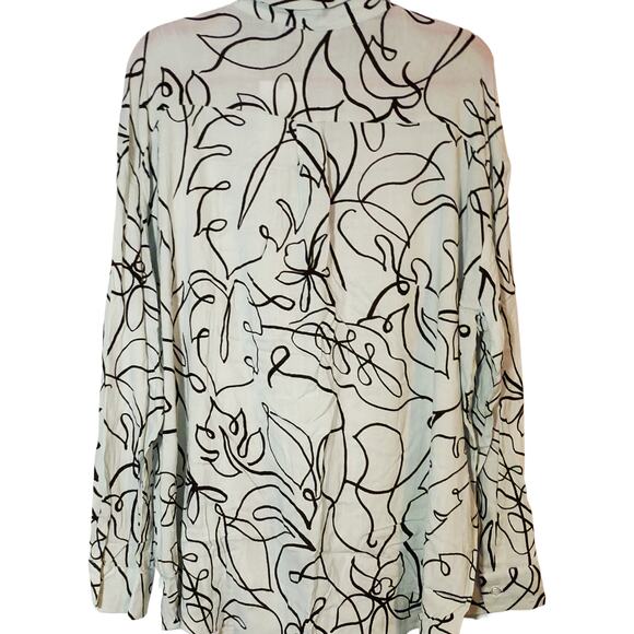 Sugarlips Dalton Boyfriend Button Down Shirt Pale Blue Women's Medium New NWT - Picture 8 of 8